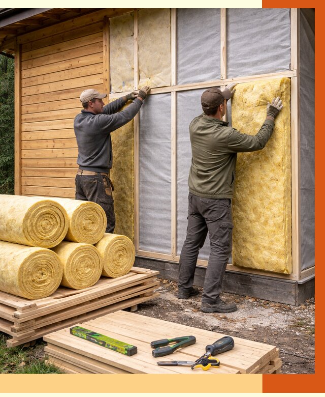 Утепление бани снаружи в Златоусте от 87635 руб. под ключ | ТепломастерЗлт