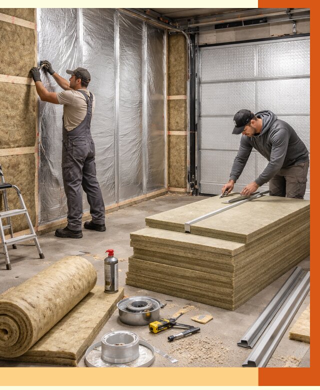 Утепление гаража в Златоусте от 4640 руб/м2 — комплексное утепление ворот и стен | ТепломастерЗлт