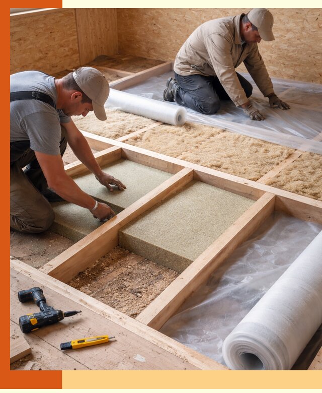 Профессиональное утепление деревянного пола в Златоусте