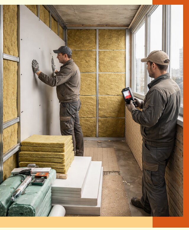 Утепление балкона в Златоусте от 4640 руб. под ключ | ТепломастерЗлт