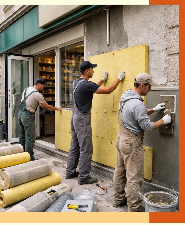 Утепление магазина в Златоусте от 4640 руб/м2 — цена, стены и снаружи | ТепломастерЗлт