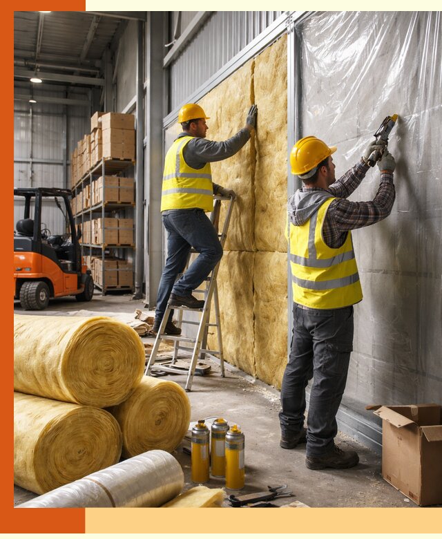 Утепление склада с техникой в Златоусте под ключ