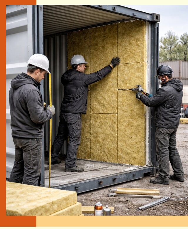 Утепление морского контейнера в Златоусте: надежная теплоизоляция и защита