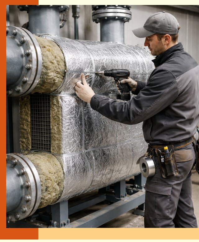 Утепление теплообменника в Златоусте — профессиональная теплоизоляция оборудования