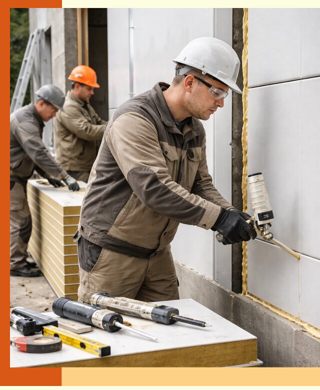 Утепление сэндвич-панелей пенополиуретаном в Златоусте