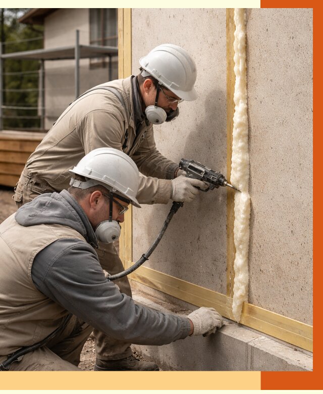 Утепление сип панелей ППУ в Златоусте от 4949 руб. под ключ | ТепломастерЗлт