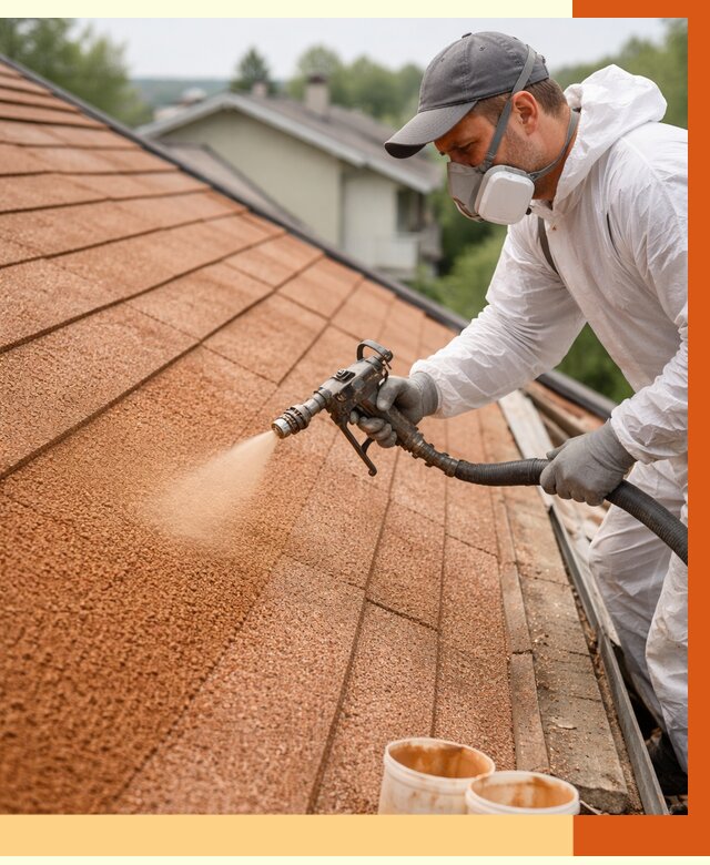 Утепление кровли жидкой пробкой в Златоусте от 2784 руб./м² под ключ | ТепломастерЗлт