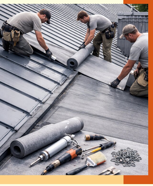 Гидроизоляция металлической кровли полимочевиной в Златоусте от 8764 руб. | ТепломастерЗлт