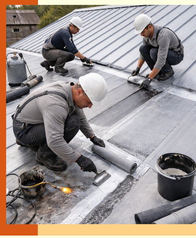 Гидроизоляция металлической кровли с гарантией в Златоусте