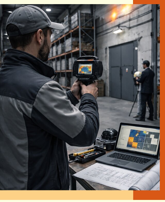 Тепловизионное обследование склада в Златоусте от 6702 руб. | ТепломастерЗлт